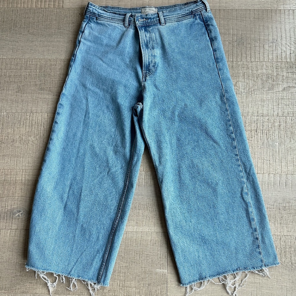 Everlane Size 32  cropped Wide leg Jeans